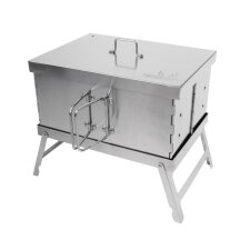 Winnerwell®  Flache Räucherbox flat smoker Faltbarer Mehrzweck Ofen