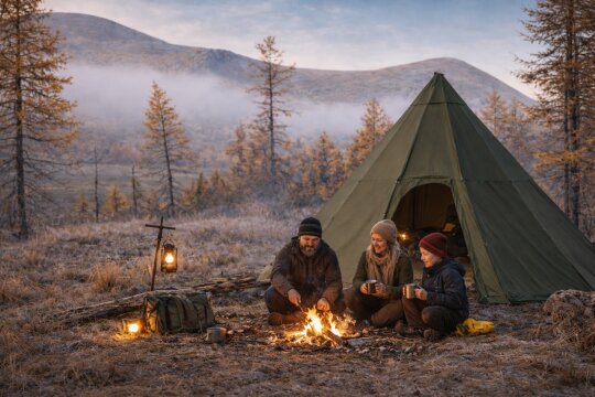 WildNester ALP 7 com Das grüne NordischeTipi