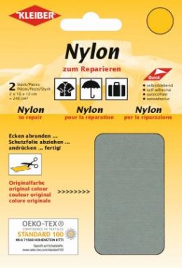 Nylon Flicken grau