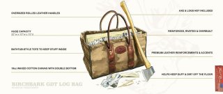Birchbark GDT Log Bag # 605 Feuerholz Tasche