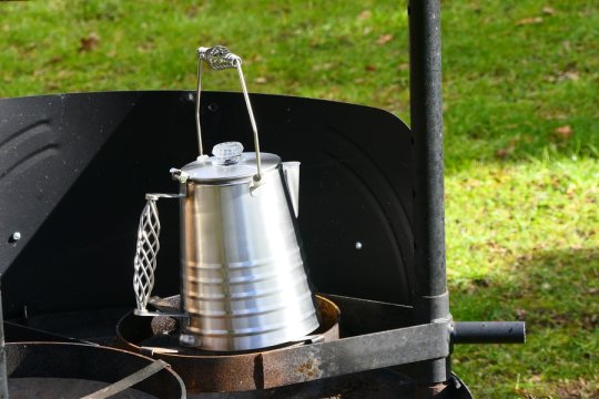 Perkolator Kaffekanne aus Edelstahl 14 Tassen