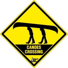 Canoes Crossing Schild