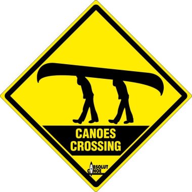 Canoes Crossing Aufkleber