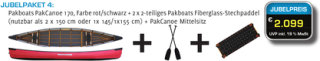 PakCanoe 170 Jubelpaket, Rot